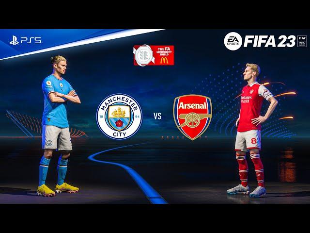 FIFA 23 - Manchester City vs. Arsenal | FA Community Shield 2023 Final | PS5™ Gameplay [4K60]