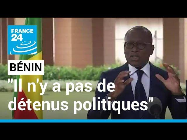 "Il n'y a pas de détenus politiques" au Bénin, affirme Patrice Talon • FRANCE 24