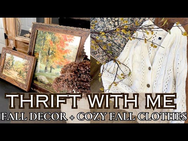 FALL THRIFT WITH ME 2024/HOW TO STYLE THRIFTED HOME DECOR/SIMPLE FALL DECORATING IDEAS 2024