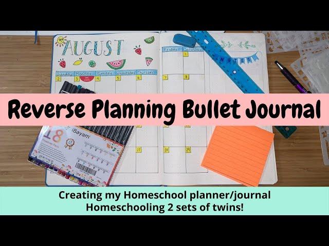 How I create my Homeschool Planner // Bullet Journal // Homeschooling 2 sets of twins // 2020/2021