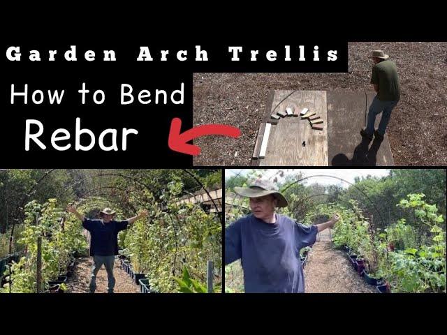 How to Build a Garden Arch Trellis How To Bend Rebar into an Arch WITHOUT HEAT