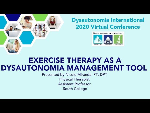 Exercise Therapy as a Dysautonomia Management Tool