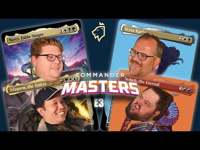 Commander Masters EDH Gameplay E3 | Narci vs Teysa vs Neheb vs Aragorn | Magic the Gathering