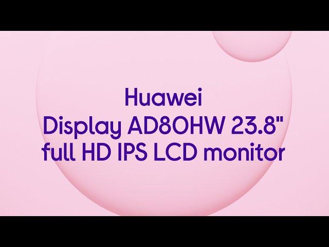 Huawei Display AD80HW 23.8" Full HD IPS LCD Monitor - Black - Product Overview