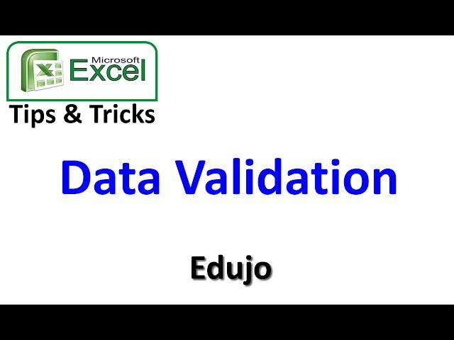 23 Data Validation   Edujo