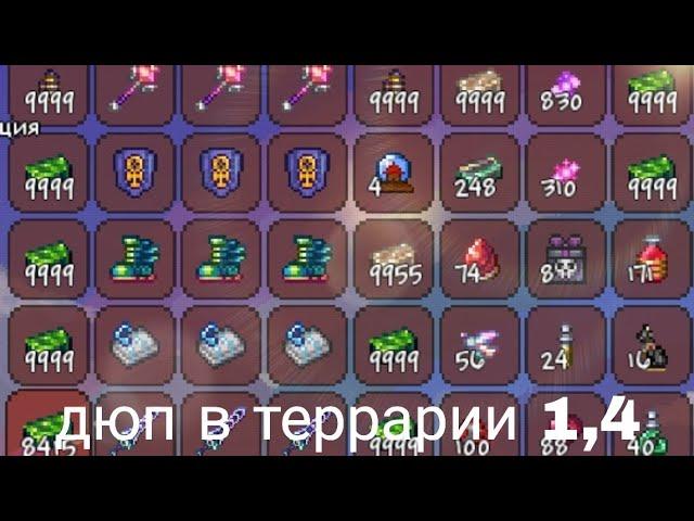 Как ДЮПАТЬ ПРЕДМЕТЫ в TERRARIA 1.4.4?И не только...