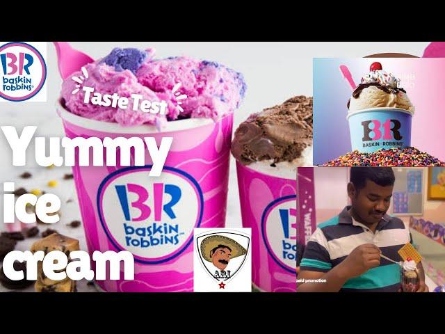 My experience in Baskin Robbins ice cream   parlor ￼Mysore & history of Baskin Robbins in Kannada