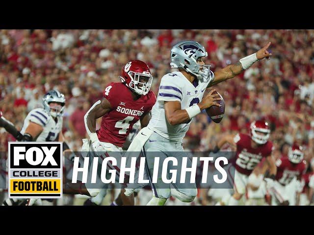 Oklahoma vs. Kansas State Highlights | CFB on FOX