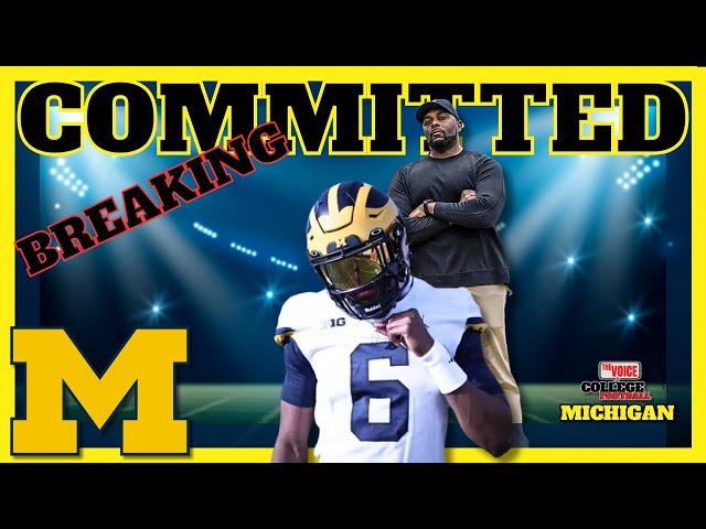 Generational QB Bryce Underwood COMMITS to Michigan!