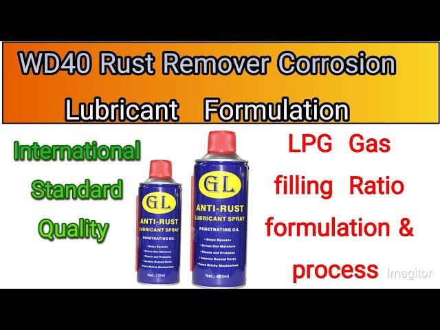 WD 40 Rust Remover Corrosion lubricant Formulation | Aerosol WD 40 Spray how to make WD 40 #shorts