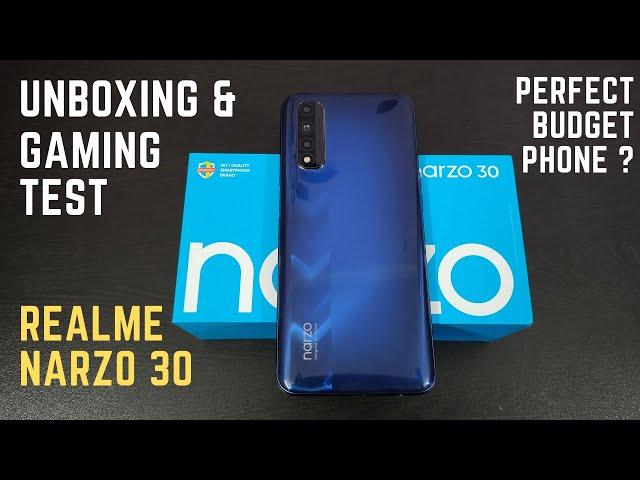 realme Narzo 30 4G Unboxing And Gaming Test | MediaTek Helio G95, 90Hz, 5000mAh & More 