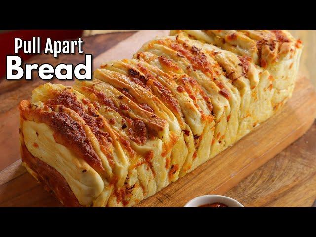 బేకరీ స్టైల్ పుల్ ఆపార్ట్ బ్రేడ్ | Cheese Pull Apart Bread Recipe with Special tips @VismaiFood