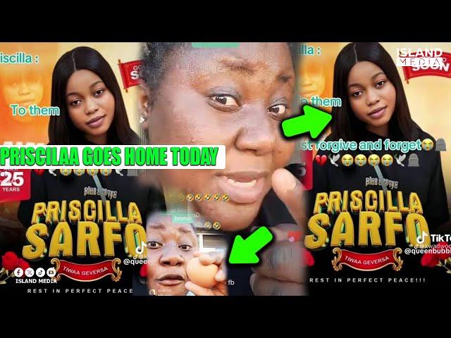 Priscila Tiwaa who was cursed by AKOSUA-ALLEGATION finally goes home todayFULL FUNERAL VIDEO HERE