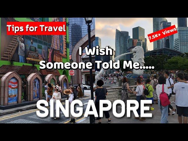 Singapore Travel Tips | You Need To Know 26 Things Before Travelling