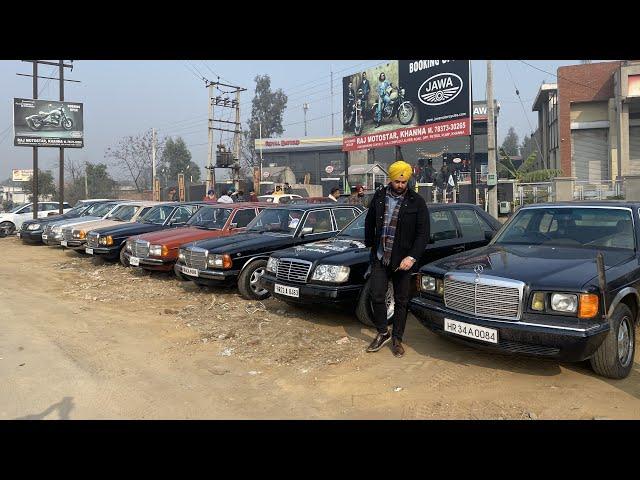 Driving my Mercedes w126 300SD to the Mercedes Benz Classic Car Meet Punjab (headphones recommended)