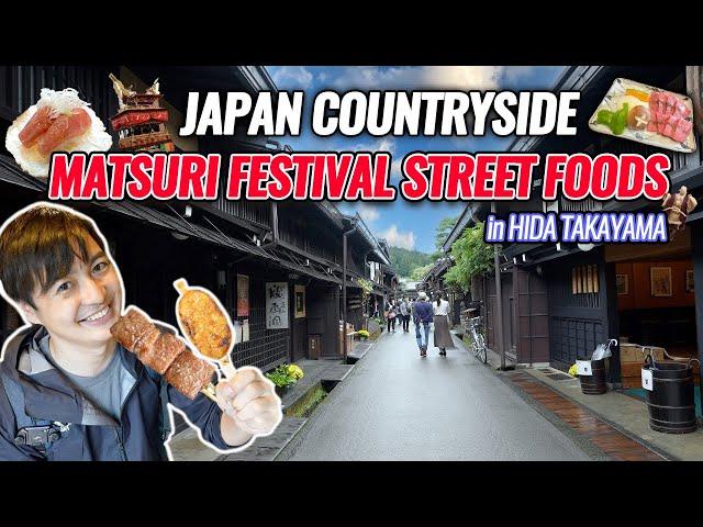 Incredible Street Foods at Hida Takayama Festival, Japan's Oldest Castle and Traditional Town Ep.372