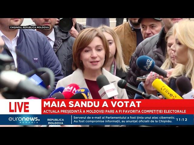 Alegeri prezidențiale și referendum pro-UE în Moldova. Maia Sandu a invitat cetățenii să iasă la vot