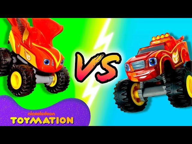 Falcon Blaze vs. Hyper Loop Blaze! #10 | Blaze and the Monster Machines Toys | Toymation