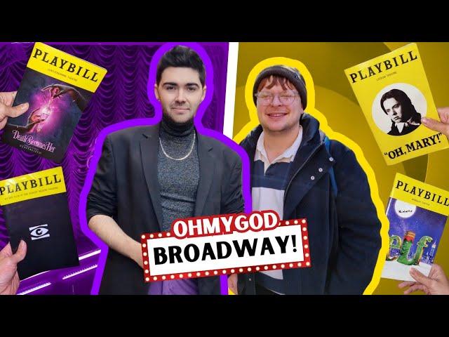 VLOG: our biggest Broadway trip ever (part 4) | Death Becomes Her, Cabaret, Oh Mary, Elf + more!