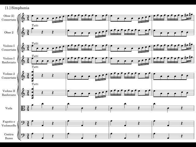 Zelenka - Simphonie à 8 concertanti, ZWV 189