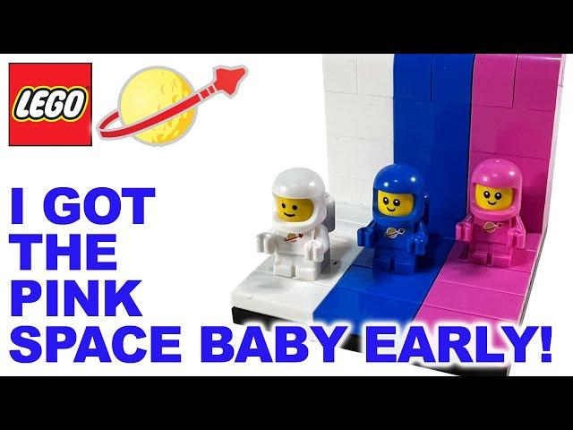 I got the Pink Space Baby early - Lego CMF series 26 - 3 Classic Space babies