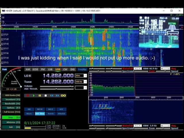 Xiegu G90  Panadapter with HDSDR Software