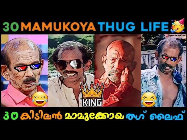 Thug King Mamukoya Old and New 30 Thug Life  | Tribute to Legend Mamukoya | Mamukoya Thug Life 