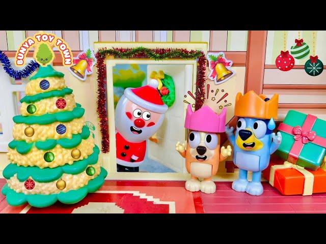 Bluey Who's At The Door On Christmas - Safety Lessons For Kids | Bluey Pretend Play Stories