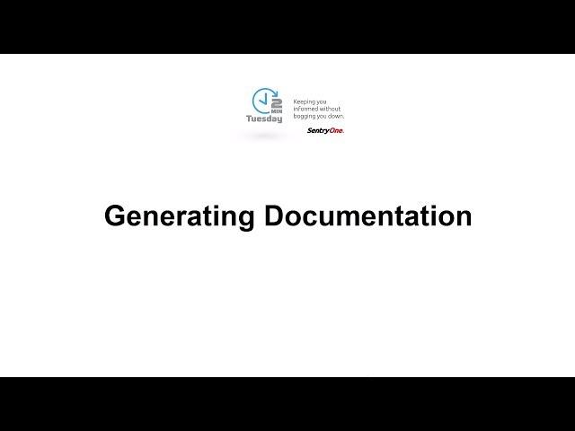 Generating Documentation with DOC xPress