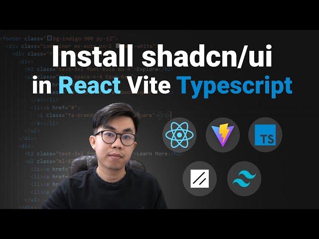 How to install Shadcn UI in React, Vite and Typescript