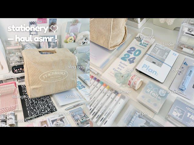 aesthetic & cute stationery haul 2024 journalsay ️ / ASMR