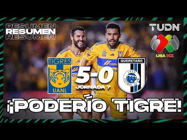 Resumen y goles | Tigres 5-0 Querétaro | AP2023-J7 | Liga Mx | TUDN