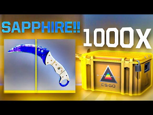 I UNBOXED A SAPPHIRE IN CS2!! (1000x Prisma Case Opening)