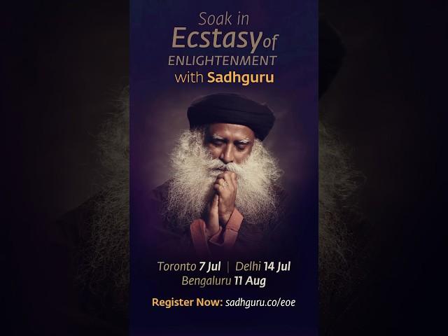 “Soak in Ecstasy of Enlightenment” program with Sadhguru. #yoga #sadhgurugrace #meditation #IE