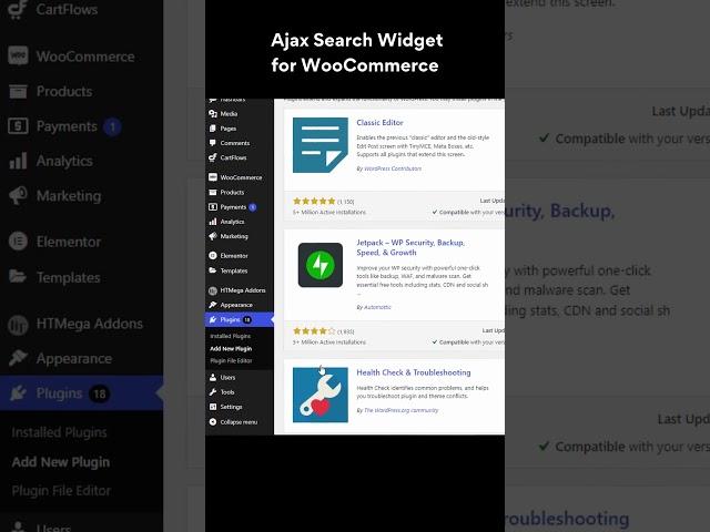 Ajax Search Widget for WooCommerce #woocommerce #wordpressplugin #shoplentor #hasthemes