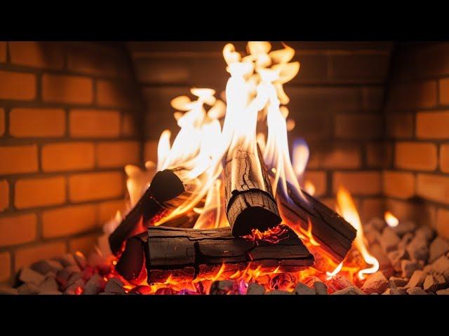 Improve Mood and Sleep Quality – Cozy Fireplace with Gentle Wood Burning Ambience