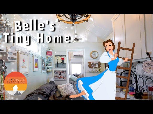 Disney Superfan’s Tiny House with Downstairs Bedroom - Belle themed