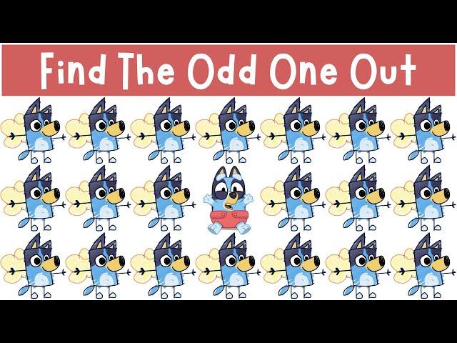 Find The Odd One Out: ALL BLUEY Puzzles