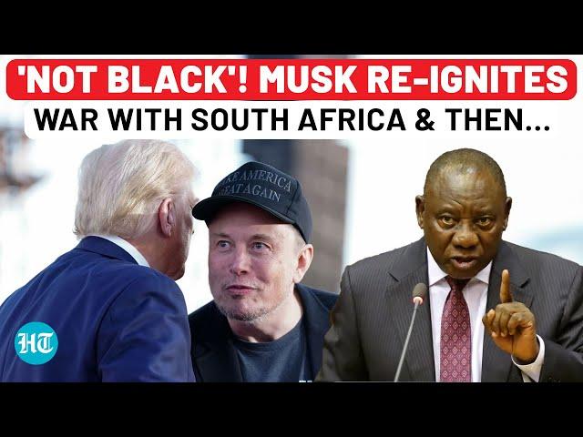 After Trump's 'White Farmers' War, Musk Spars with South Africa as Starlink Ban Ignites Storm