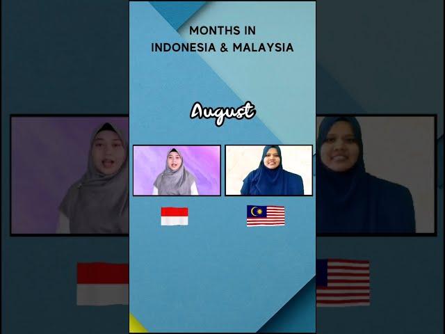 How To Say Months in Indonesia and Malaysia  | Subscribe for more videos ️️