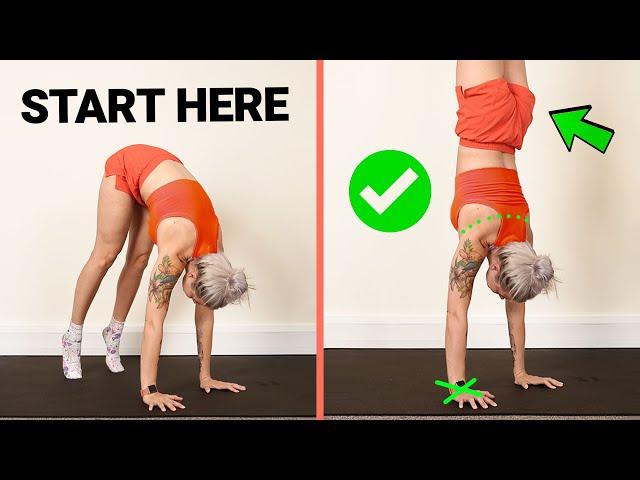 Do THIS to learn to handstand FAST