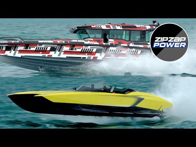 SCRAPPY HAULOVER / Lamborghini Boat / Wild Wrapped Boat! / ZIPZAPPOWER HAULOVER BOATS
