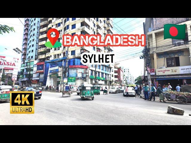 Bangladeshi 4K Walking Tour Sylhet City 2024 || Sylhet Zinda Bazar City 4k Walking Tour 2024