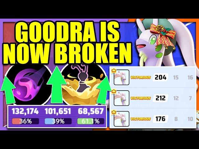 3 Games 3 Wins 3 Mvp's BUFFED GOODRA is TOP TIER?! | Pokemon Unite