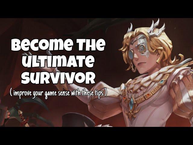 SURVIVOR TIPS: Improving Your Game Sense and Winning Your Matches | 100 subs special | Identity V