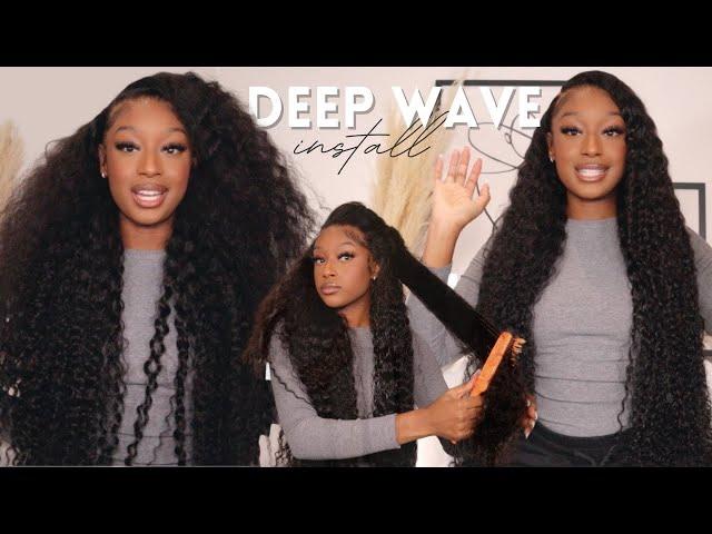 *MUST HAVE* 30" DEEP WAVE HD CURLY WIG INSTALL | ALIPEARL HAIR