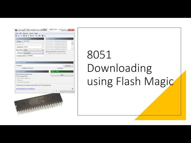 How to use Flash Magic for 8051