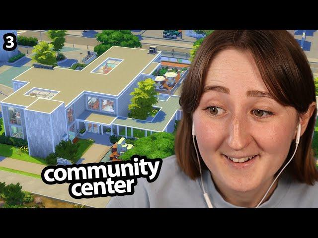 building a *giant* community center in the sims! pt. 3 (Streamed 12/30/24)