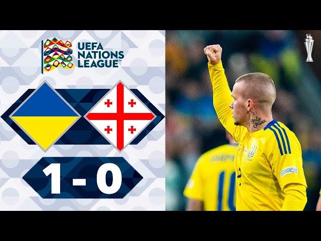 Mykhaylo Mudryk Goal | Ukraine vs Georgia 1-0 Highlights | UEFA Nations League 2024