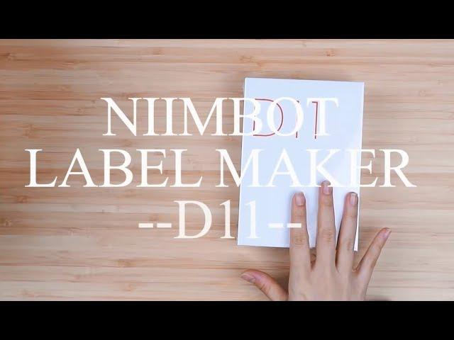 NIIMBOT D11 LABEL MAKER UNBOXING